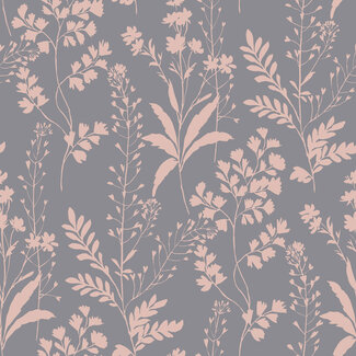 Dutch Wallcoverings Dutch Wallcoverings - Botanique- Wild Flowers lila/roze - M528-03