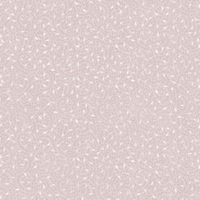 Dutch Wallcoverings Dutch Wallcoverings - Botanique- Small Leaves roze - vliesbehang - 10m x 53cm - M674-03