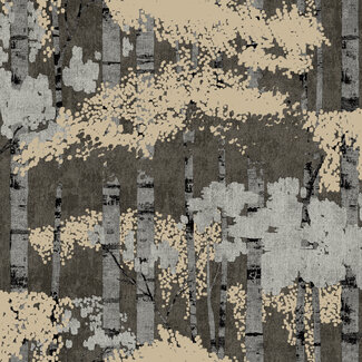 Dutch Wallcoverings Vliesbehang - Ciara- Efferia zwart/beige - A62701