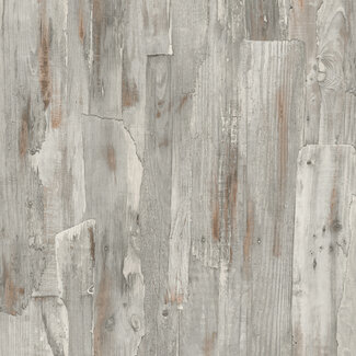 Dutch Wallcoverings Dutch Wallcoverings - Ciara- Wooden Wall grijs - A62801