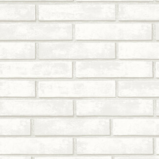 Dutch Wallcoverings Dutch Wallcoverings - NextWall Peel & Stick Monarch Brick Arctic Grey - NW40600