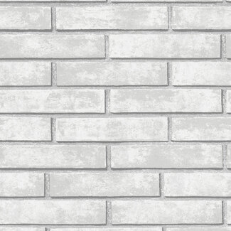 Dutch Wallcoverings Dutch Wallcoverings - NextWall Peel & Stick Monarch Brick Calc. Grey - NW40608