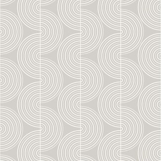 Dutch Wallcoverings Dutch Wallcoverings - NextWall Peel & Stick Zen Geo Alloy Grey - NW44205