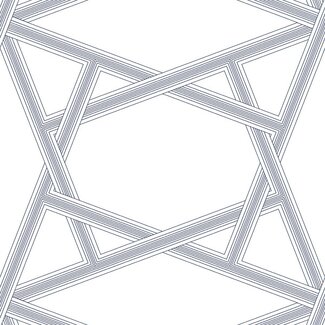 Dutch Wallcoverings Zelfklevend behang - NextWall Peel & Stick Crossroads Geo Navy Blue - NW44302