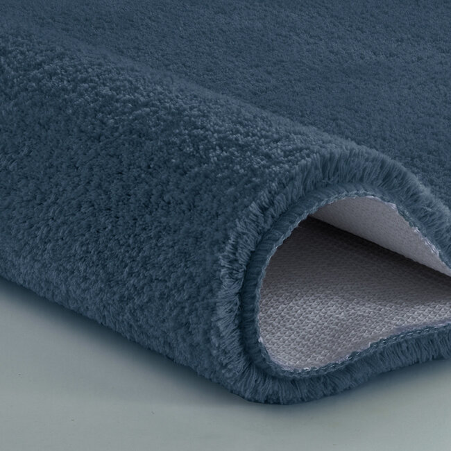 Kleine Wolke Badmat Marco Steelblue (blauw), 60x 90 cm