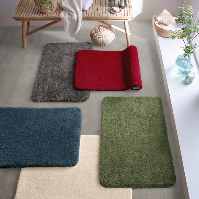 Kleine Wolke Badmat Marco Red (rood), 60x 90 cm