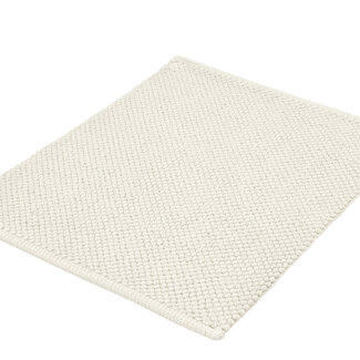 Kleine Wolke Badmat Punto White (wit), 50x 60 cm