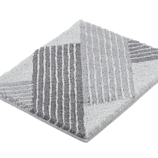 Kleine Wolke Badmat Cross Anthracite (grijs), 55x 65 cm