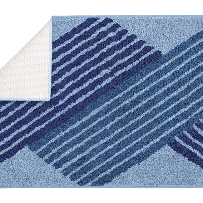 Kleine Wolke Badmat Cross Mare (blauw), 60x100 cm