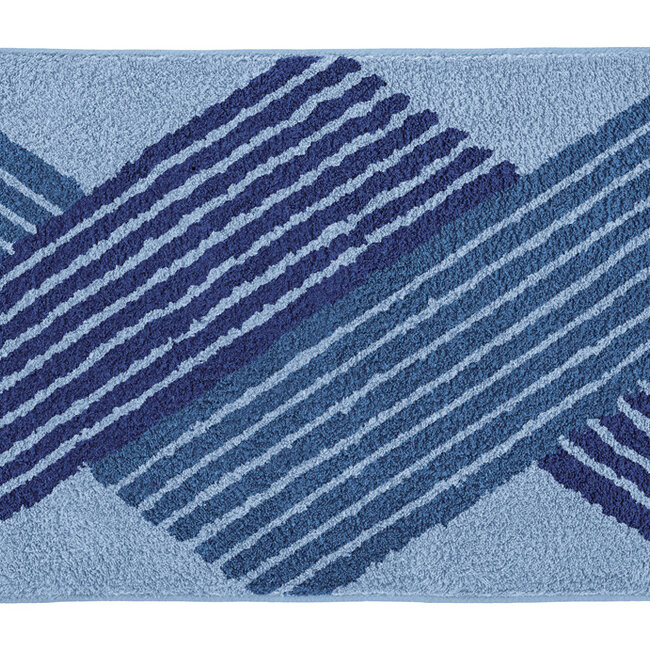 Kleine Wolke Badmat Cross Mare (blauw), 60x100 cm