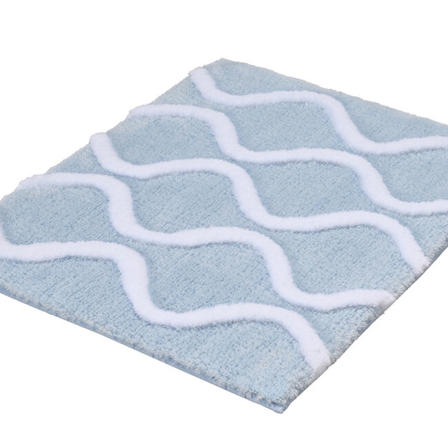 Kleine Wolke Badmat Piana Steelblue (blauw), 55x 65 cm