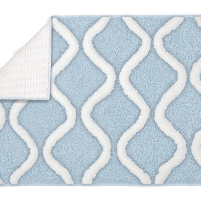 Kleine Wolke Badmat Piana Steelblue (blauw), 70x120 cm