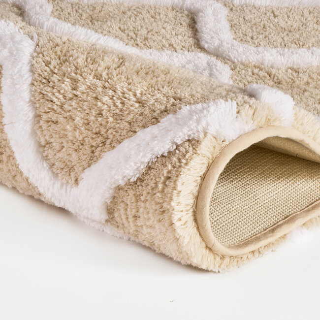 Kleine Wolke Badmat Piana Sandbeige (beige), 55x 65 cm