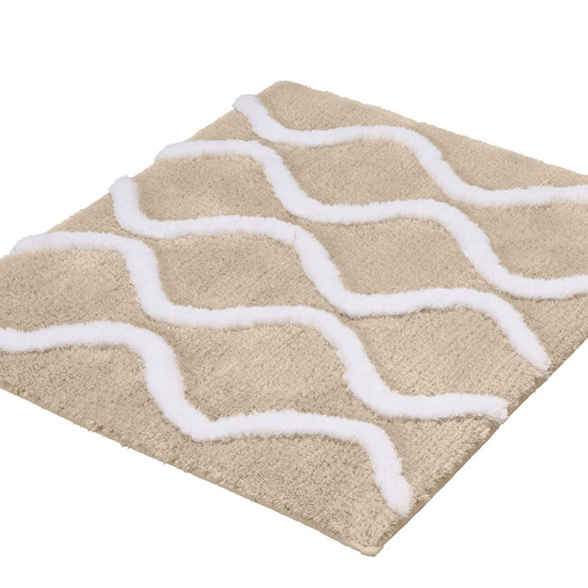 Kleine Wolke Badmat Piana Sandbeige (beige), 55x 65 cm