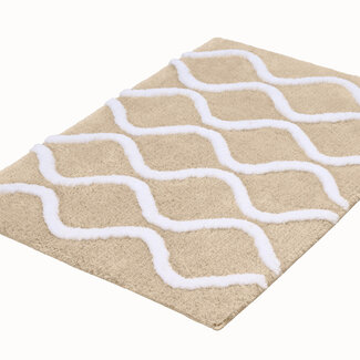 Kleine Wolke Badmat Piana Sandbeige (beige), 60x 90 cm