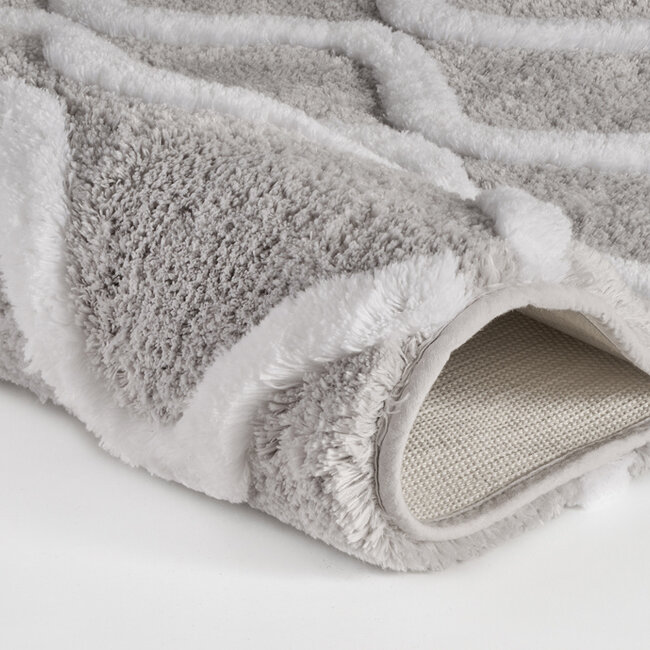 Kleine Wolke Badmat Piana Oyster (grijs), 55x 65 cm