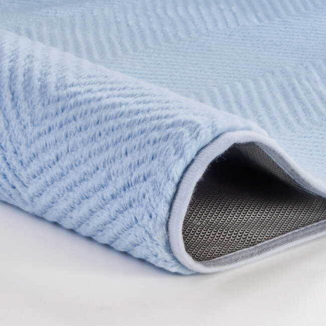 Kleine Wolke Badmat Zigzag Bright Blue (blauw), 50x 60 cm