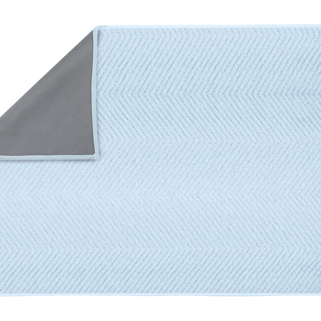 Kleine Wolke Badmat Zigzag Bright Blue (blauw), 70x120 cm