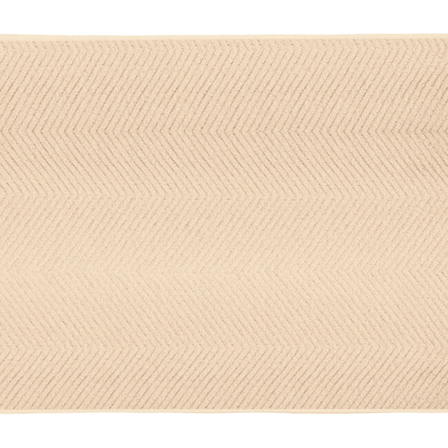 Kleine Wolke Badmat Zigzag Sandbeige (beige), 70x120 cm