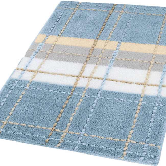 Kleine Wolke Badmat Kara Steelblue (blauw), 60x 90 cm