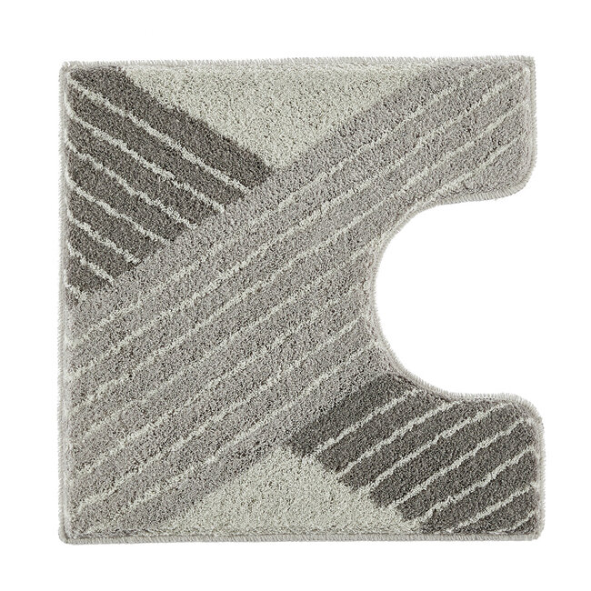 Kleine Wolke Toiletmat Cross Anthracite (grijs), 55x 55 cm