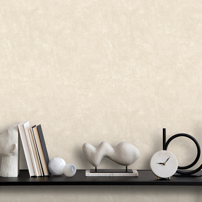 Dutch Wallcoverings Dutch Wallcoverings - Artifice/Brut- uni beige - Vliesbehang - 10m x 53cm - M796-07
