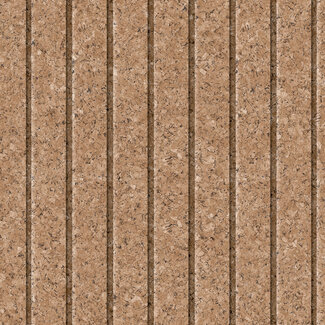 Dutch Wallcoverings Vliesbehang - Brut- streep/kurk lichtbruin - M753-08