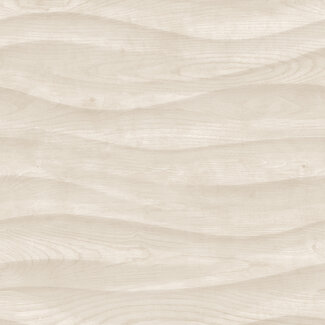 Dutch Wallcoverings Vliesbehang - Brut- hout horizontaal creme 106cm - M755-97D