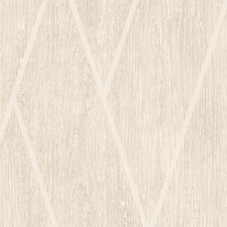 Dutch Wallcoverings Vliesbehang - Brut- hout/visgraat beige - M757-07
