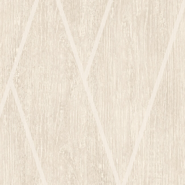 Dutch Wallcoverings Dutch Wallcoverings - Brut- hout/visgraat beige - Vliesbehang - 10m x 53cm - M757-07