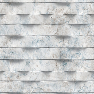 Dutch Wallcoverings Vliesbehang - Brut- steen 3D grijs - M799-01