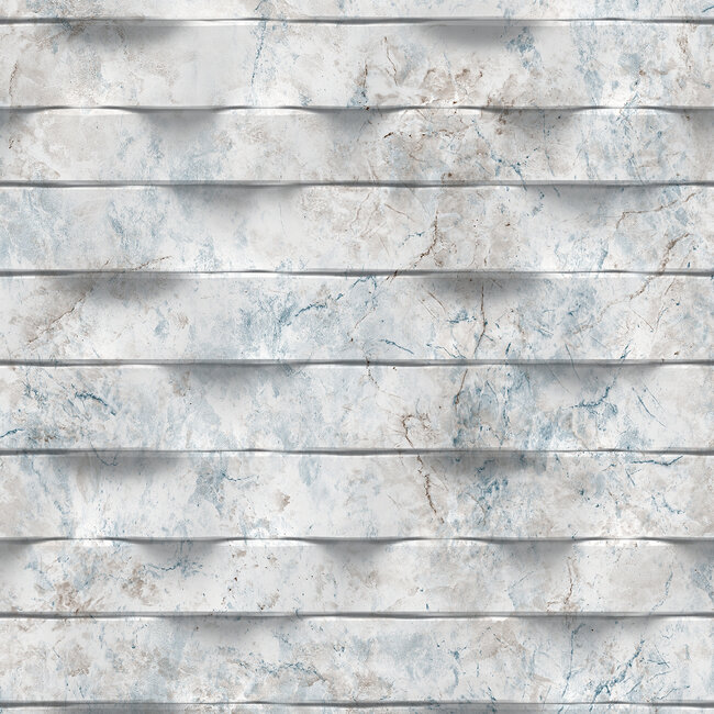 Dutch Wallcoverings Dutch Wallcoverings - Brut- steen 3D grijs - Vliesbehang - 10m x 53cm - M799-01