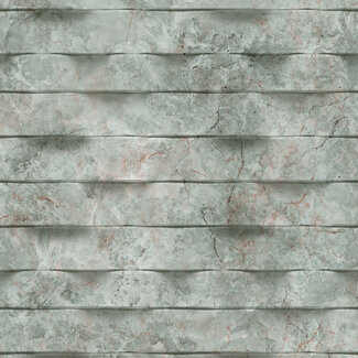 Dutch Wallcoverings Dutch Wallcoverings - Brut- steen 3D groen - M799-04