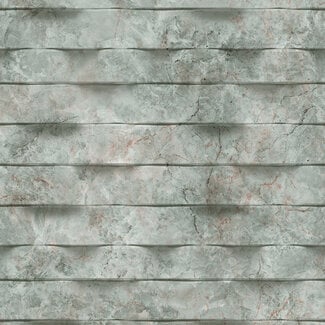 Dutch Wallcoverings Dutch Wallcoverings - Brut- steen 3D groen 106cm - M799-94D