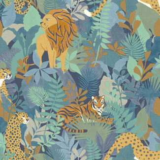 Dutch Wallcoverings Dutch Wallcoverings - Dream Catcher- Animal Kingdom Blue - 13073