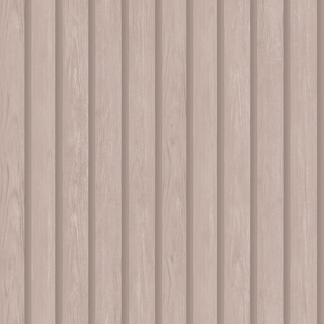 Dutch Wallcoverings Dutch Wallcoverings - Dream Catcher- Woodslat Pink - Papierbehang - 10m x 53cm - 13301