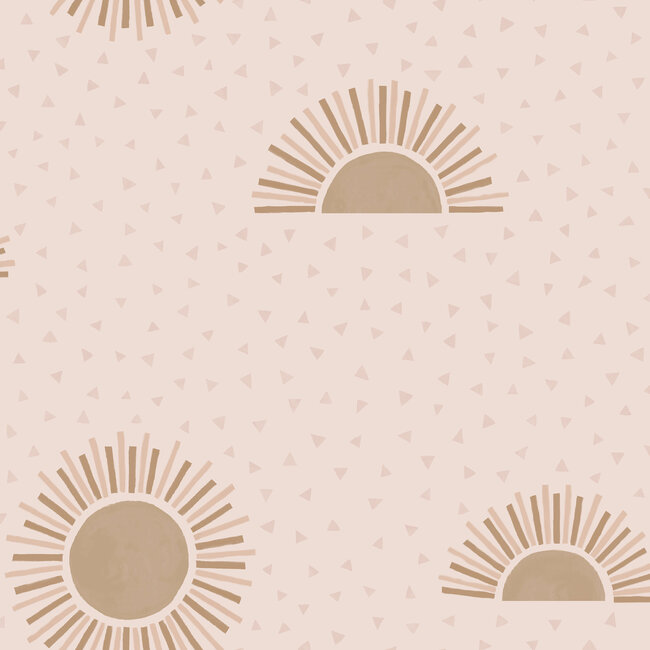Dutch Wallcoverings Dutch Wallcoverings - Dream Catcher- Sunbeam Pink - Papierbehang - 10m x 53cm - 13321