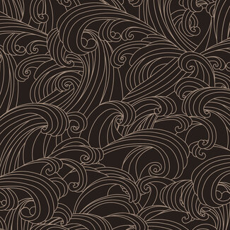 Dutch Wallcoverings Dutch Wallcoverings - Elegance- dessin zwart/goud - M629-19