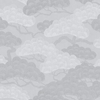 Dutch Wallcoverings Vliesbehang - Elegance- tak/blad grijs - M644-09