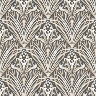 Dutch Wallcoverings Dutch Wallcoverings - Elegance- ornament zwart/beige - M661-09