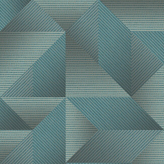 Dutch Wallcoverings Dutch Wallcoverings - Exclusive Threads Geometric Aqua - TP422976