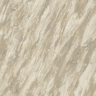 Dutch Wallcoverings Vliesbehang - Venezia- Marbre beige/goud glitter - M663-17