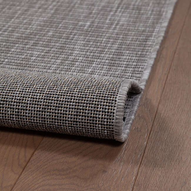 Dutch Lifestyle Aria- Polypropyleen - Vloerkleed - Grijs/zwart