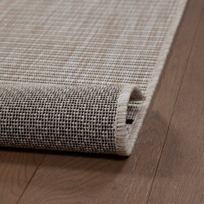 Dutch Lifestyle Aria- Polypropyleen - Vloerkleed - Vanilla/zwart