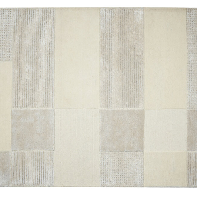 Dutch Lifestyle Atlas - Wol/Viscose - Vloerkleed - Beige