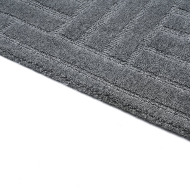 Dutch Lifestyle Atmore - Wol  - Vloerkleed - Donkergrijs