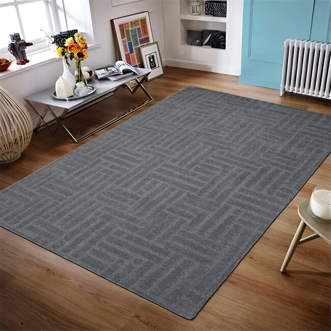 Dutch Lifestyle Atmore - Wol  - Vloerkleed - Donkergrijs