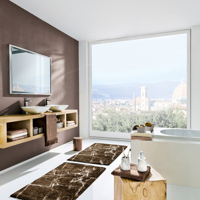 Kleine Wolke Kleine Wolke Badmat Como brown 60x100 cm (bruin)