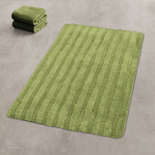 Kleine Wolke Kleine Wolke Badmat Cord dill 60x100 cm (groen)