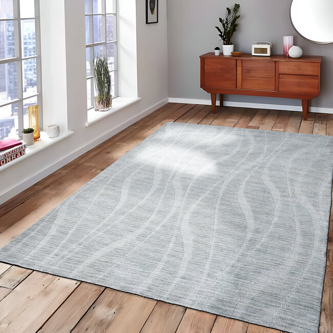 Dutch Lifestyle Atmore - Polyester- Vloerkleed - Grijs